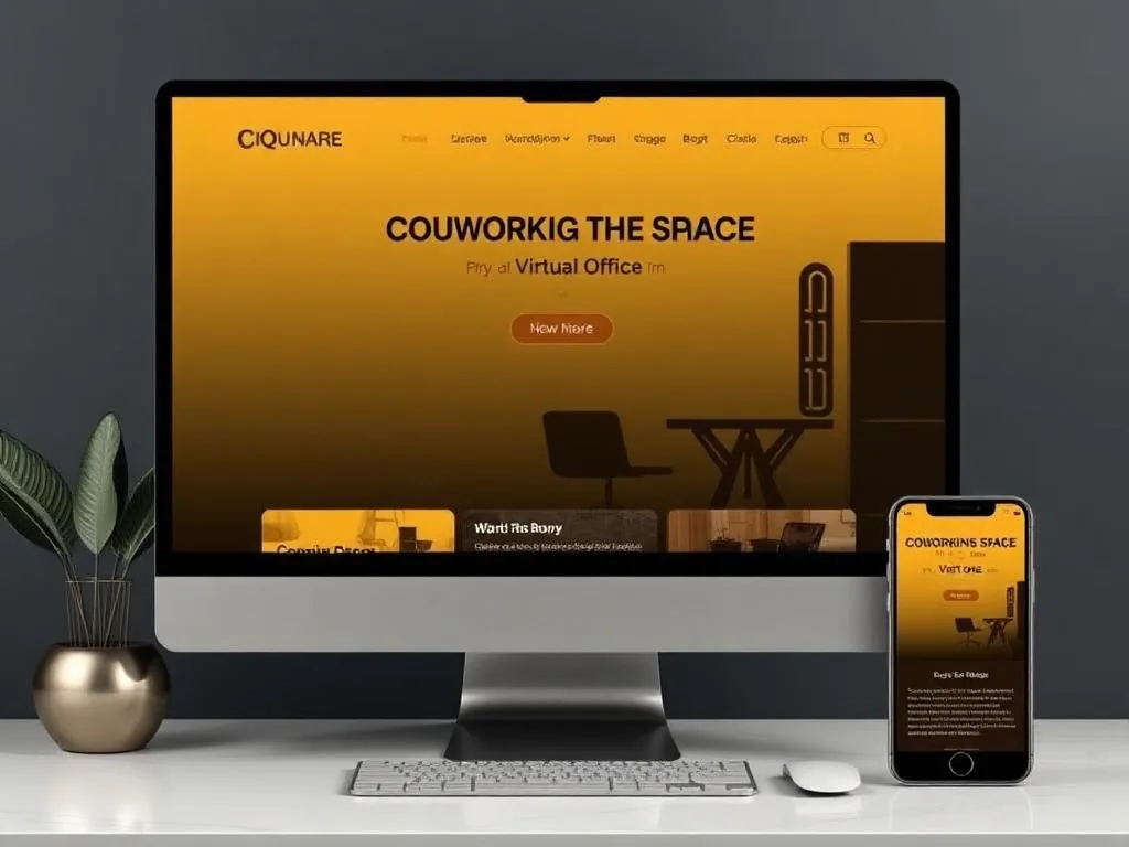 Website coworking space dan virtual office untuk memudahkan reservasi ruang dan alamat bisnis.