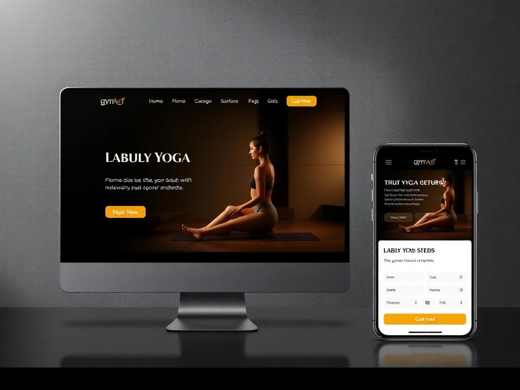 Website pusat kebugaran gym, yoga, dan pilates untuk booking kelas dan trainer pribadi.